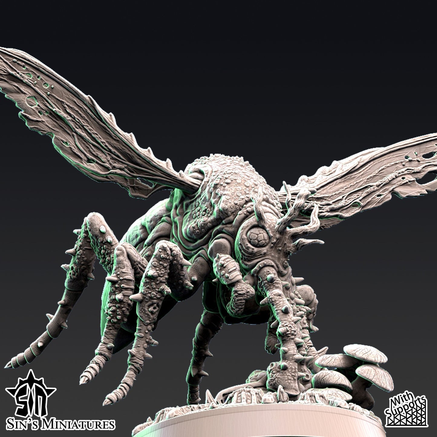 Miniatura Jardineros Demoniacos de la Plaga Reinos del Caos resina 32mm sin pintar - Drakholm