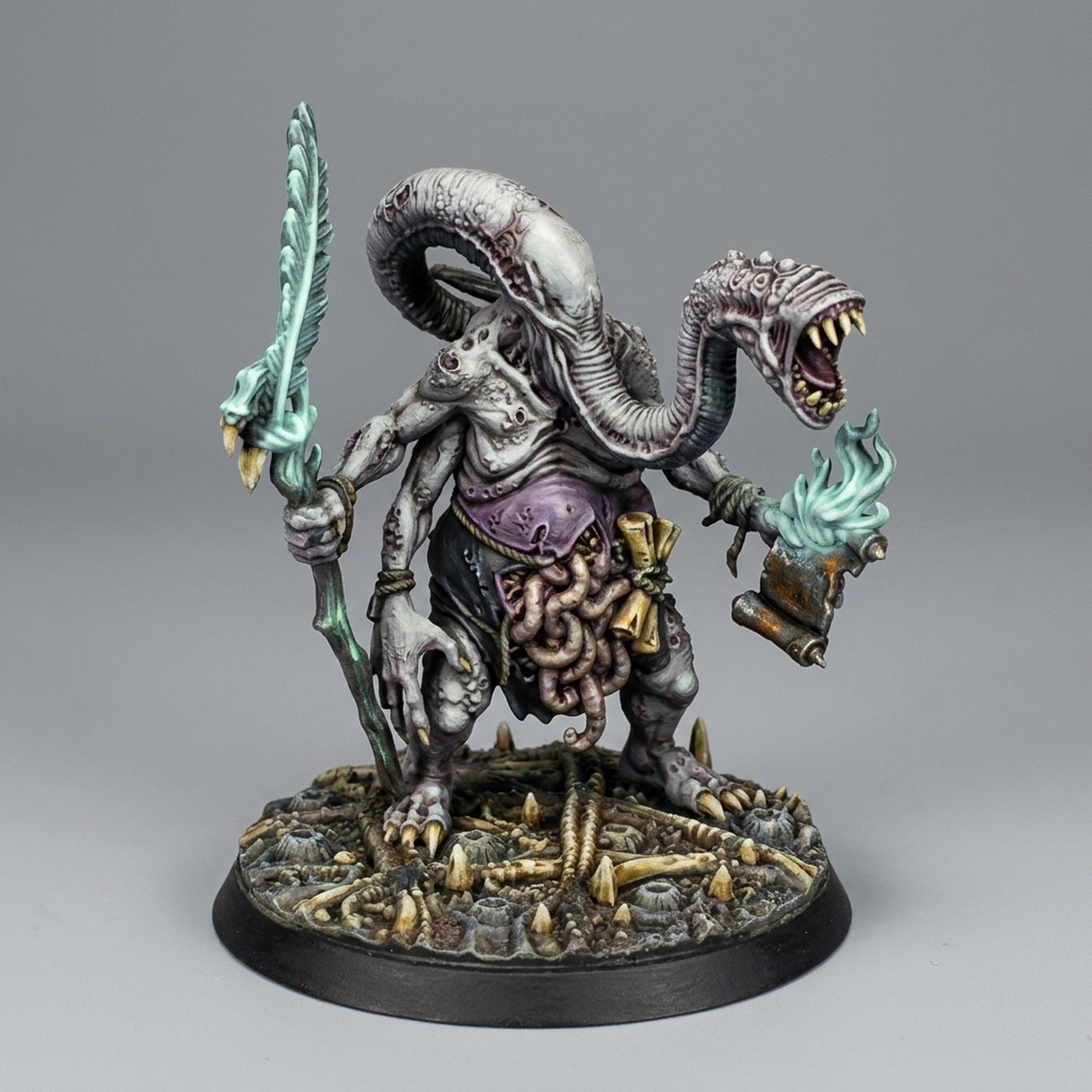 Miniatura Demonio Testigo de la Plaga Reinos del Caos resina 32mm sin pintar - Drakholm