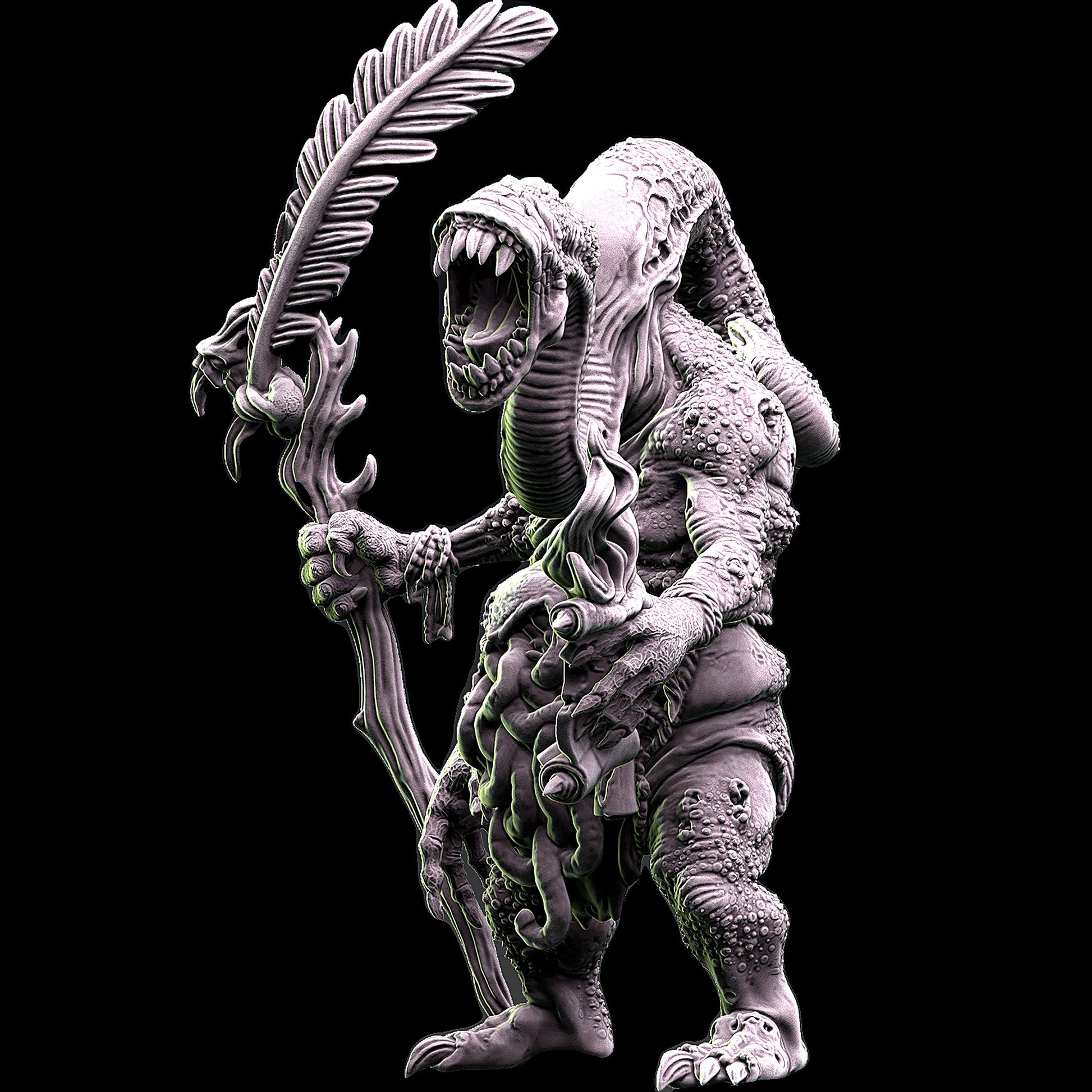 Miniatura Demonio Testigo de la Plaga Reinos del Caos resina 32mm sin pintar - Drakholm