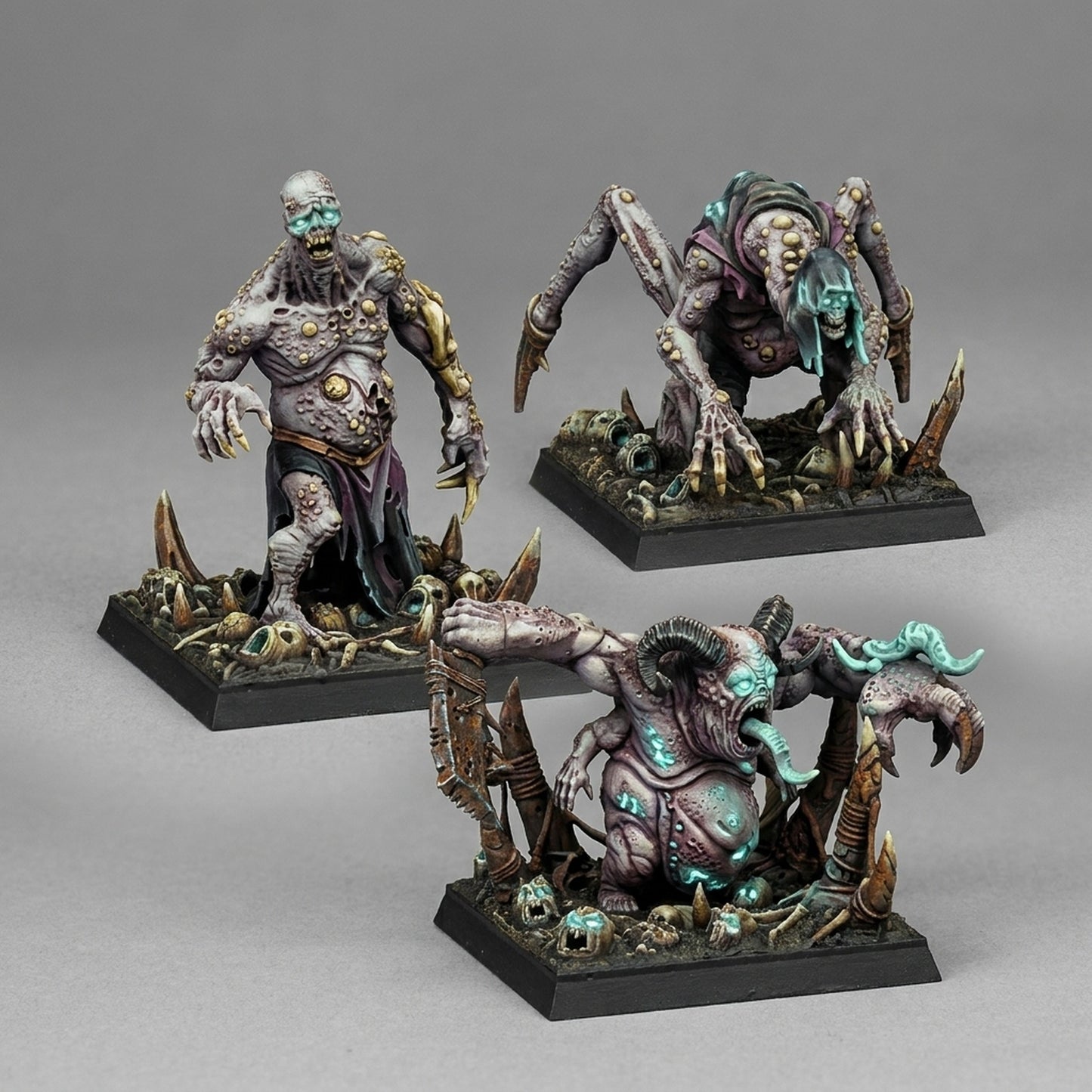 Miniatura Renegados de la Plaga Reinos del Caos resina 32mm sin pintar - Drakholm