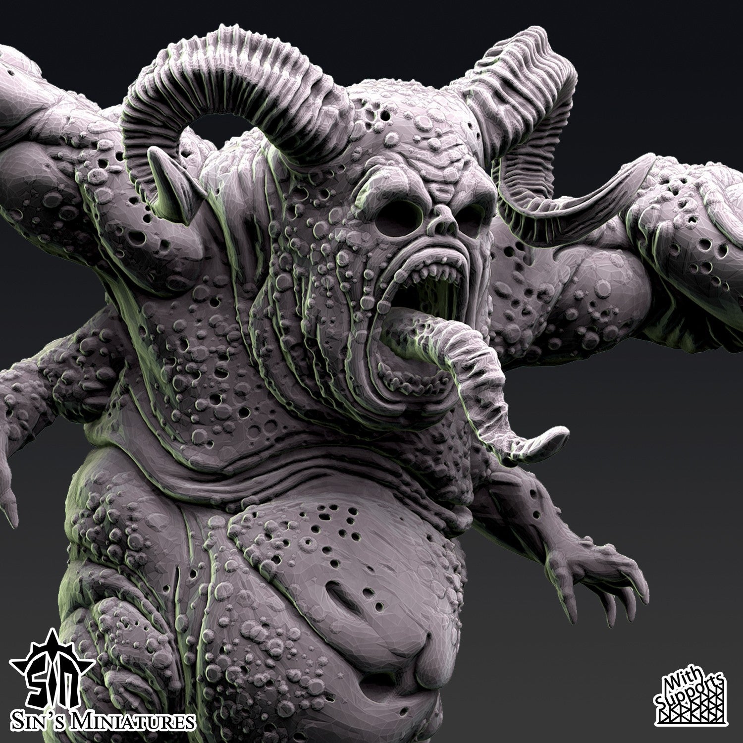 Miniatura Renegados de la Plaga Reinos del Caos resina 32mm sin pintar - Drakholm