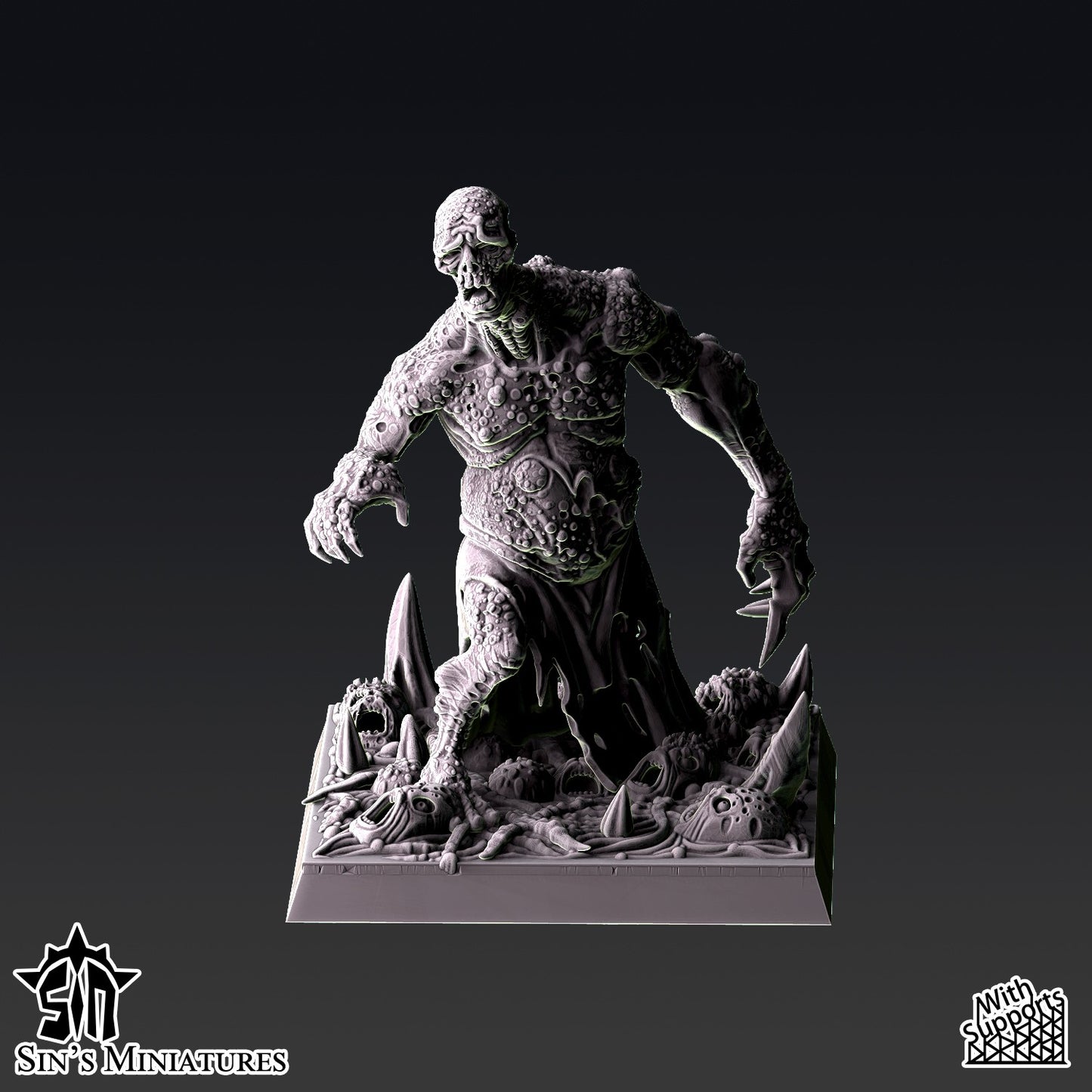 Miniatura Renegados de la Plaga Reinos del Caos resina 32mm sin pintar - Drakholm