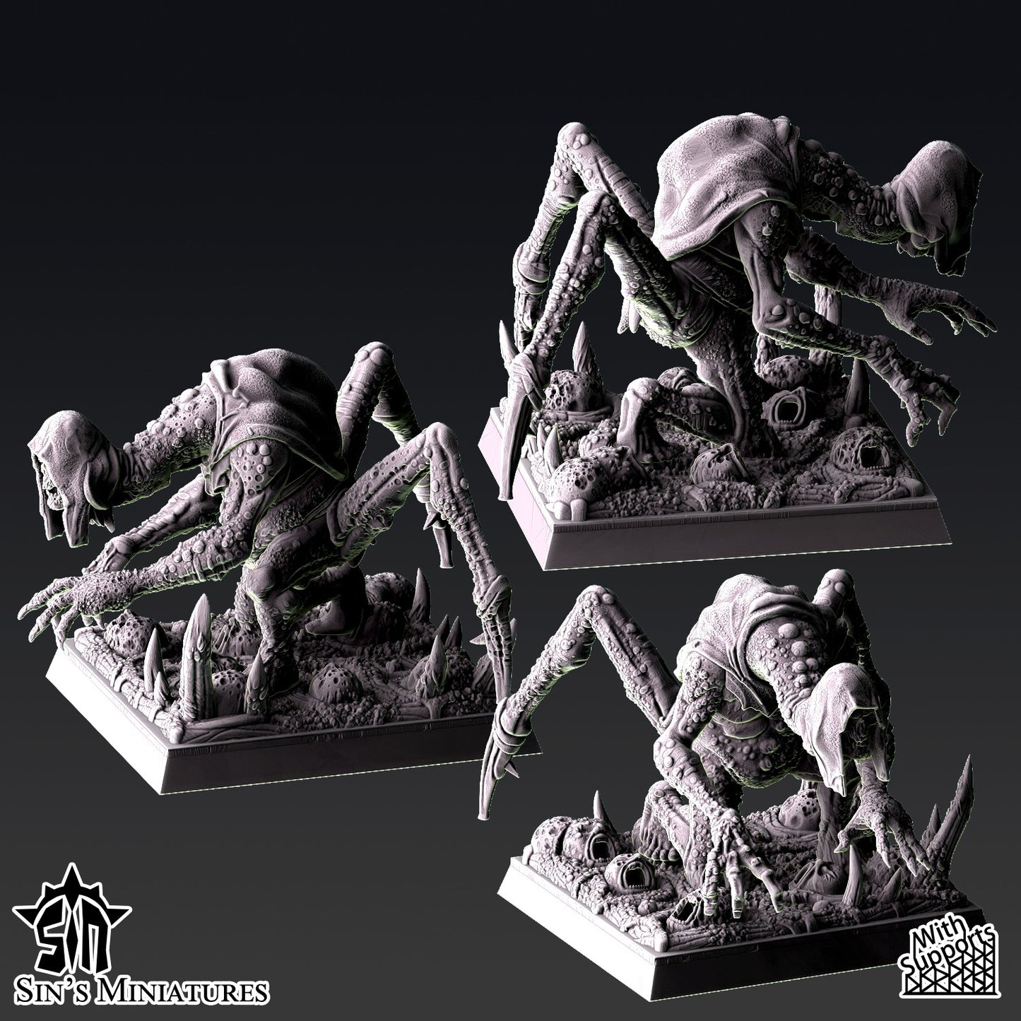 Miniatura Renegados de la Plaga Reinos del Caos resina 32mm sin pintar - Drakholm