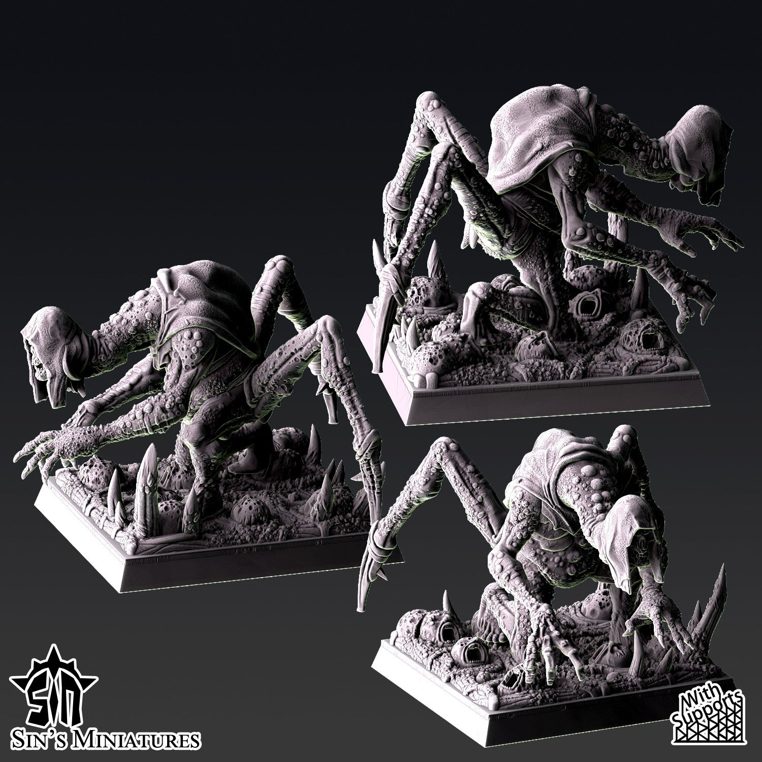 Miniatura Renegados de la Plaga Reinos del Caos resina 32mm sin pintar - Drakholm