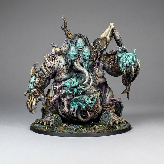 Miniatura Gran Demonio Hechicero de la Plaga Reinos del Caos resina 32mm sin pintar - Drakholm