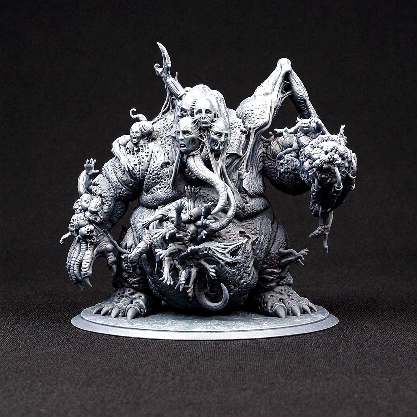 Miniatura Gran Demonio Hechicero de la Plaga Reinos del Caos resina 32mm sin pintar - Drakholm