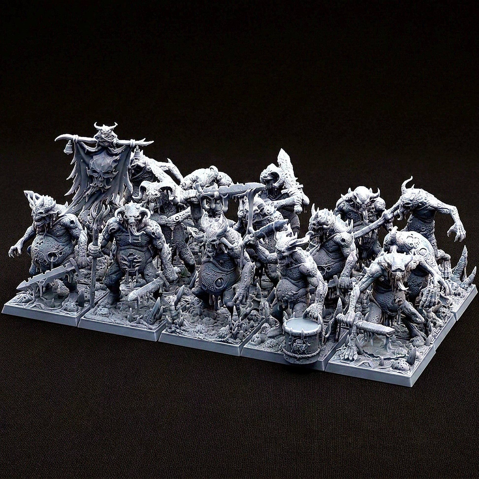 Miniatura Demonios Menores de la Plaga Reinos del Caos resina 32mm sin pintar - Drakholm