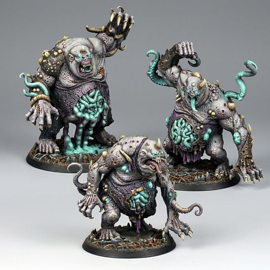 Miniatura Ogros de la Plaga Reinos del Caos resina 32mm sin pintar - Drakholm