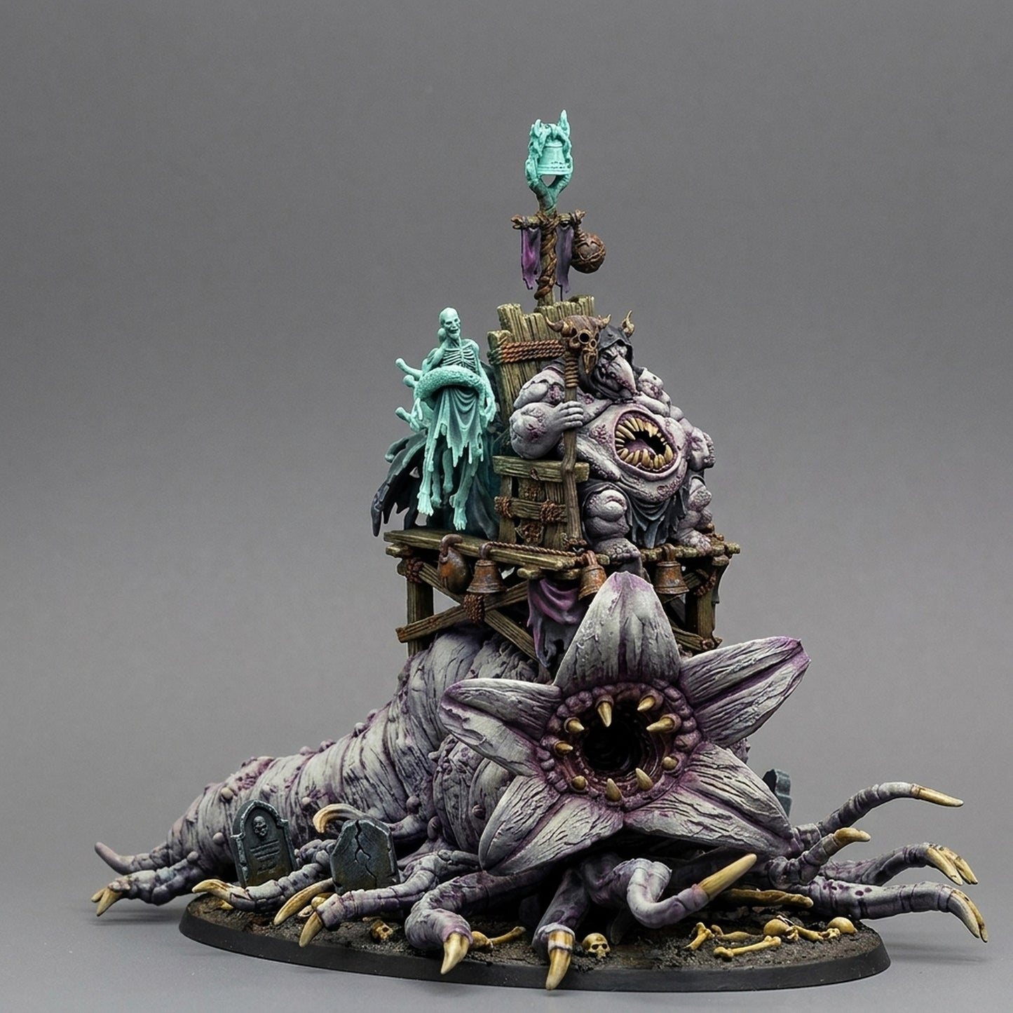Miniatura Médico-Demonio sobre Horror Carnívoro Reinos del Caos resina 32mm sin pintar - Drakholm