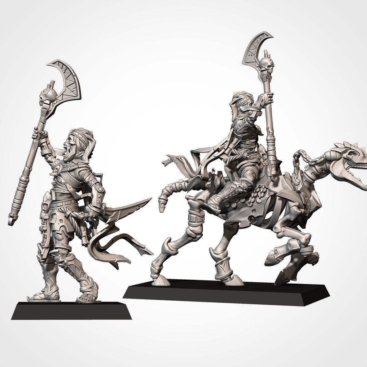 Miniatura Sacerdote de las Dinastías Reyes Funerarios resina 32mm sin pintar - Drakholm