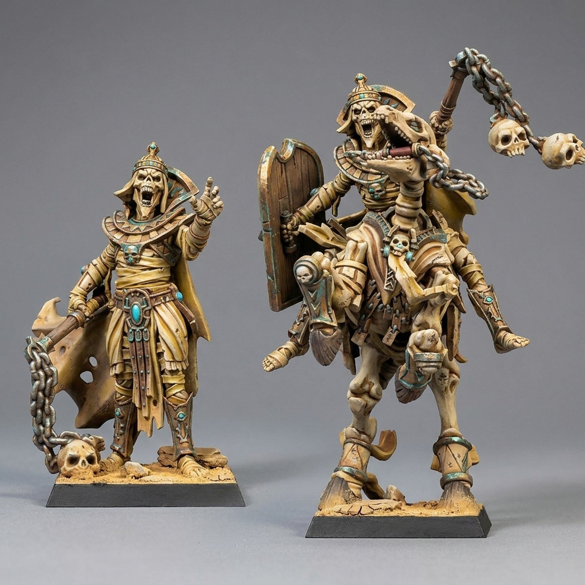 Miniatura Príncipe-Rey de la Duna Reyes Funerarios resina 32mm sin pintar - Drakholm