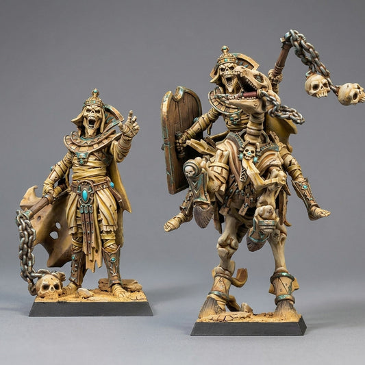Miniatura Príncipe-Rey de la Duna Reyes Funerarios resina 32mm sin pintar - Drakholm