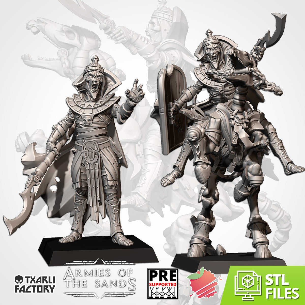 Miniatura Príncipe-Rey de la Duna Reyes Funerarios resina 32mm sin pintar - Drakholm