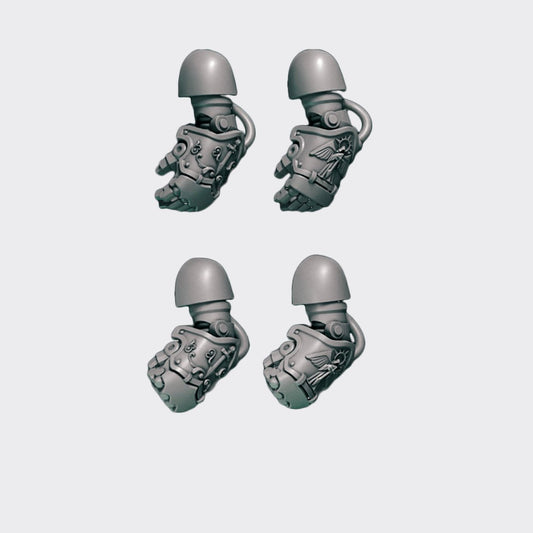 Puños Terminator Eternal Pilgrims — bits de conversión sci-fi grimdark de Greytide Studio, resina 32mm sin pintar