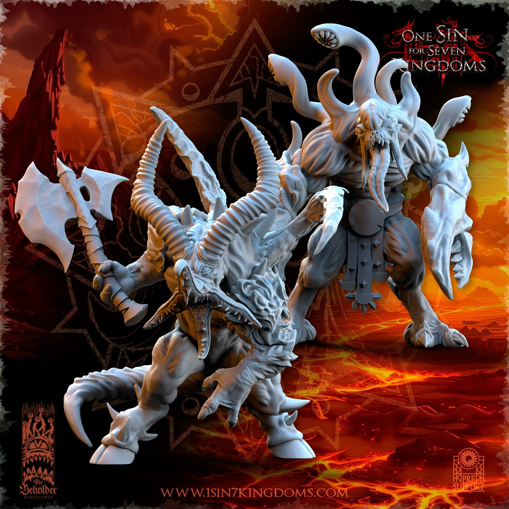 Miniatura Abominaciones del Yermo Reinos del Caos resina 32mm sin pintar - Drakholm