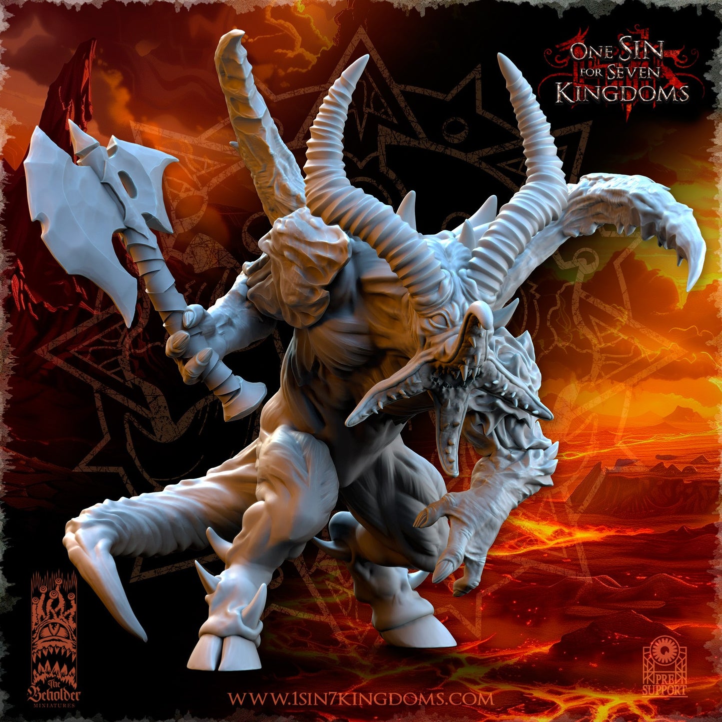 Miniatura Abominaciones del Yermo Reinos del Caos resina 32mm sin pintar - Drakholm