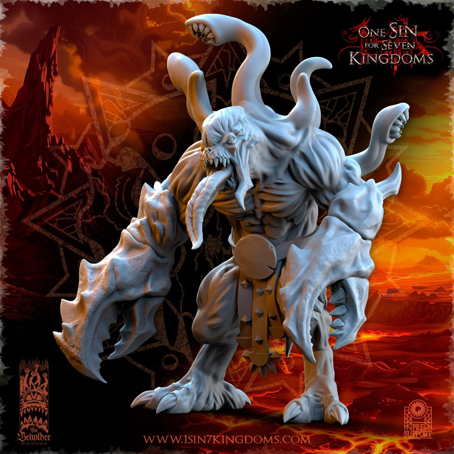 Miniatura Abominaciones del Yermo Reinos del Caos resina 32mm sin pintar - Drakholm