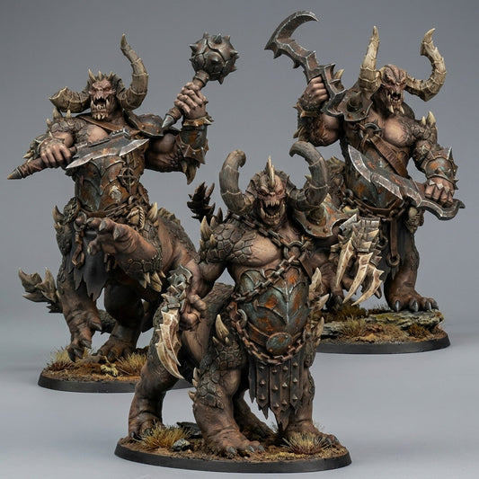 Miniatura Gardianes del Dragón Reinos del Caos resina 32mm sin pintar - Drakholm