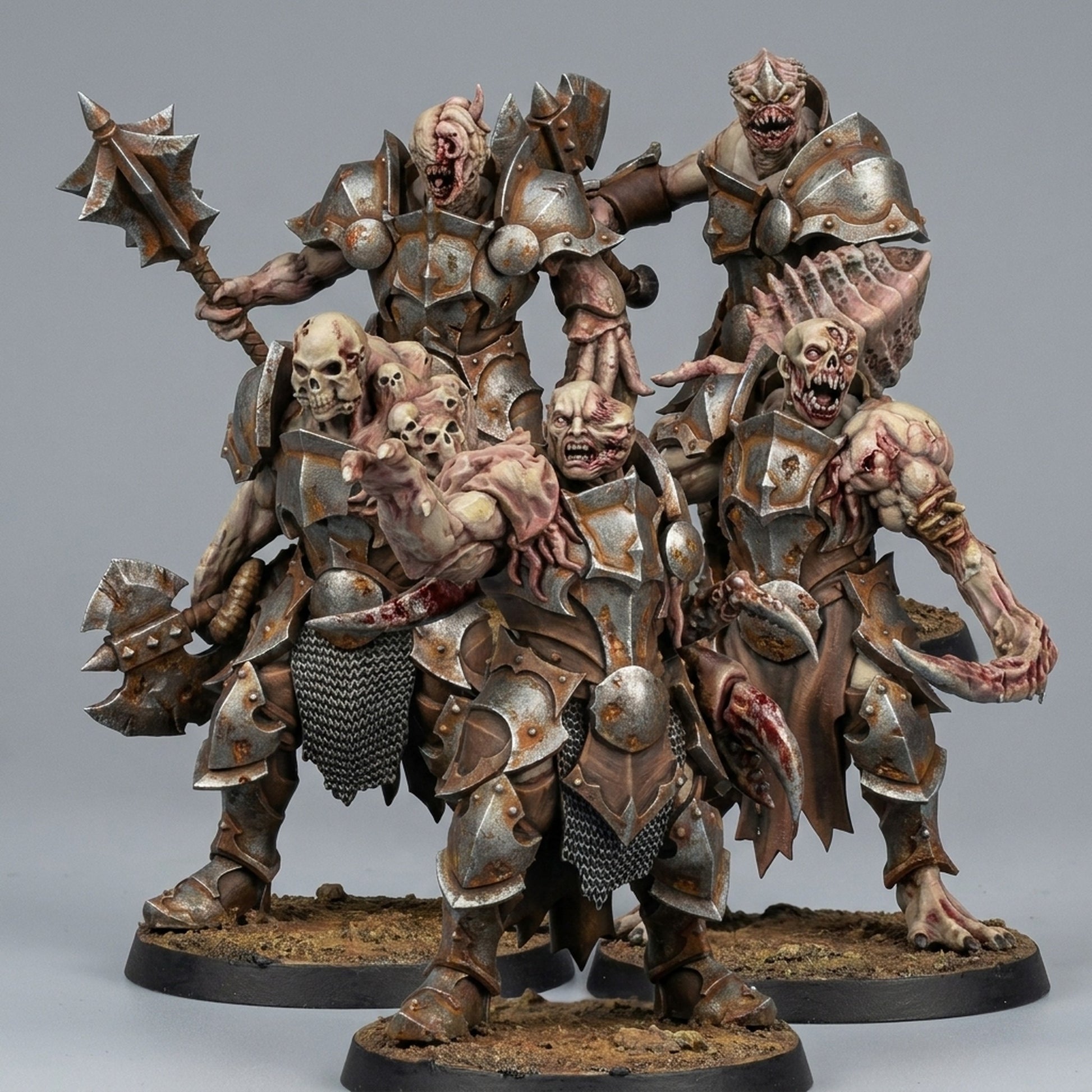 Miniatura Guerreros Corrompidos Reinos del Caos resina 32mm sin pintar - Drakholm