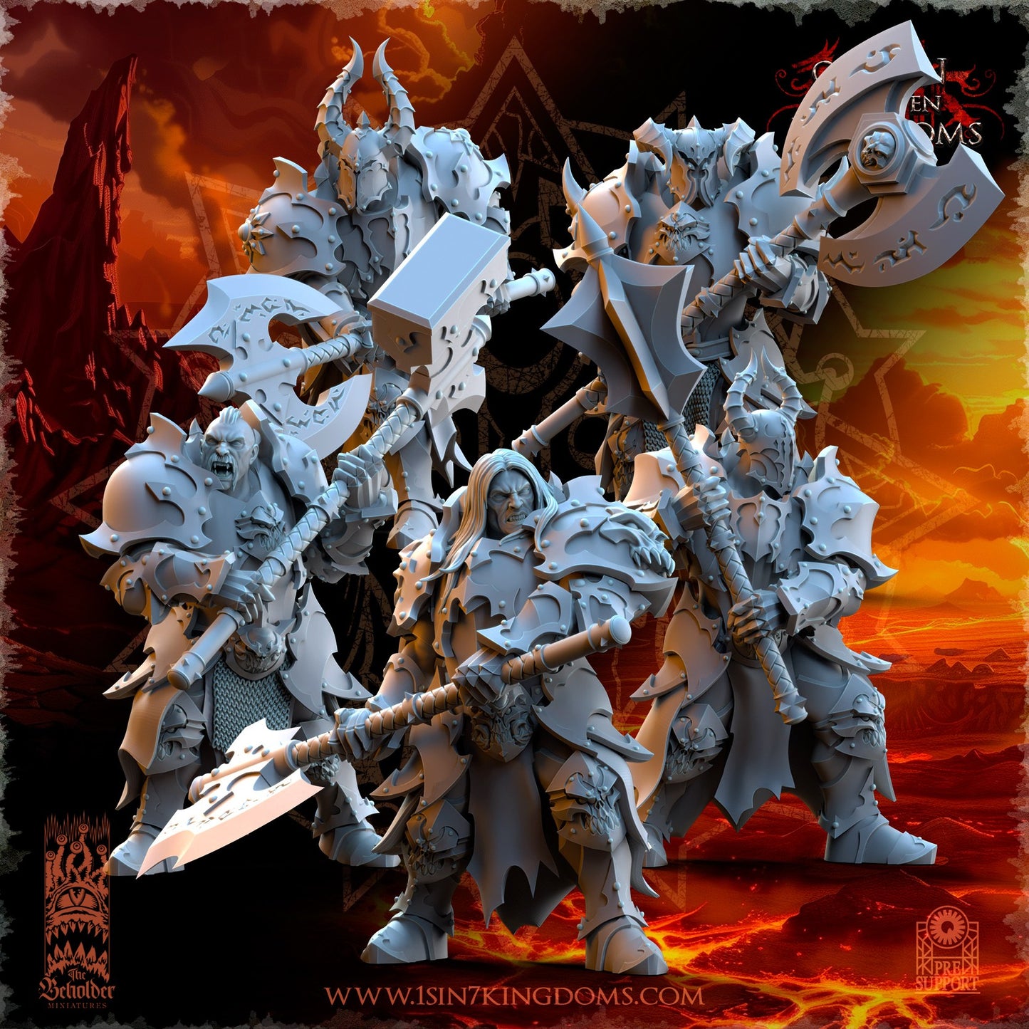 Miniatura Los Ascendidos Reinos del Caos resina 32mm sin pintar - Drakholm