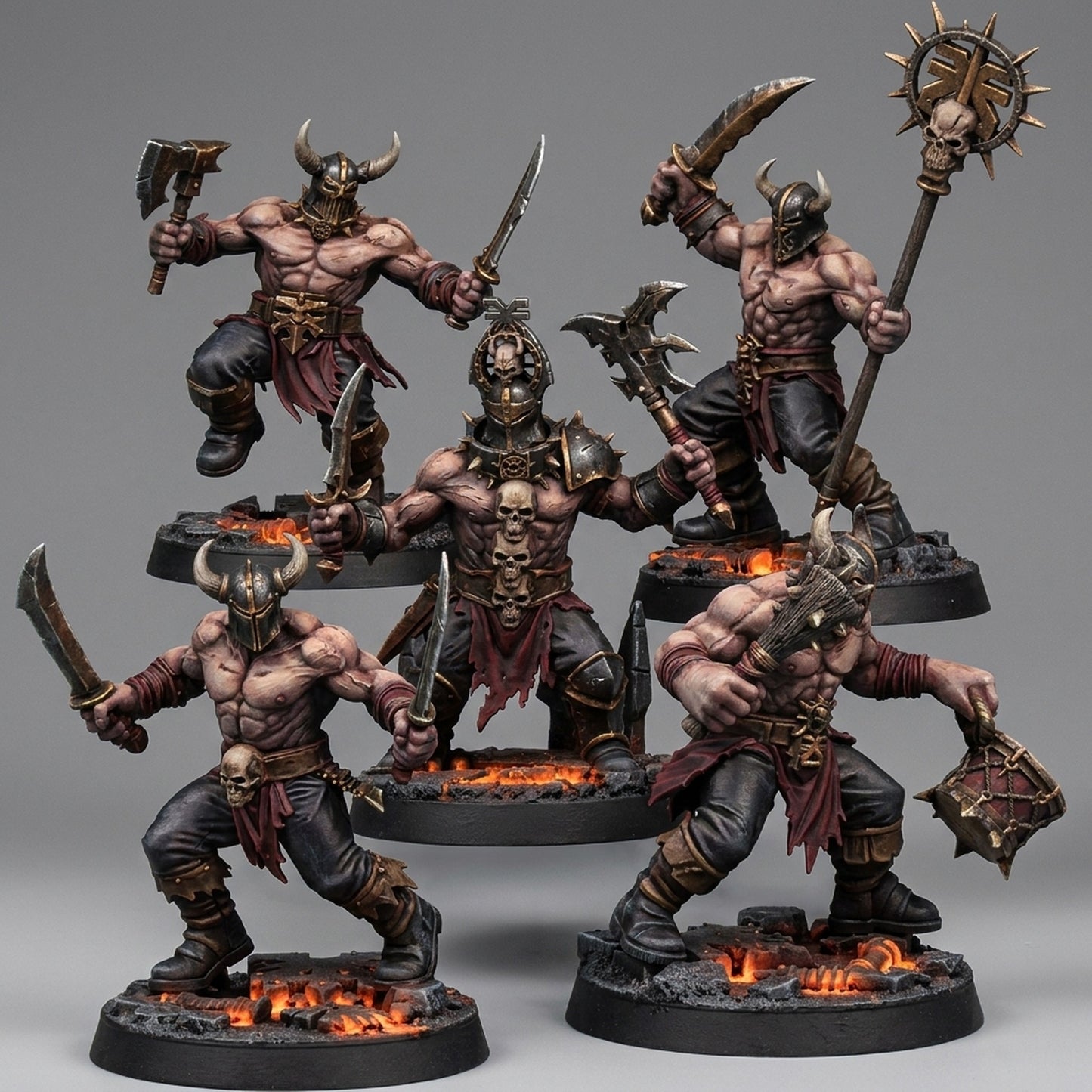 Miniatura Los Devastadores Reinos del Caos resina 32mm sin pintar - Drakholm