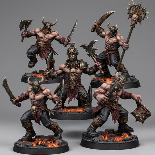Miniatura Los Devastadores Reinos del Caos resina 32mm sin pintar - Drakholm