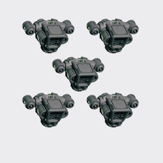 JetPack A — bits de conversión sci-fi grimdark de Greytide Studio, resina 32mm sin pintar