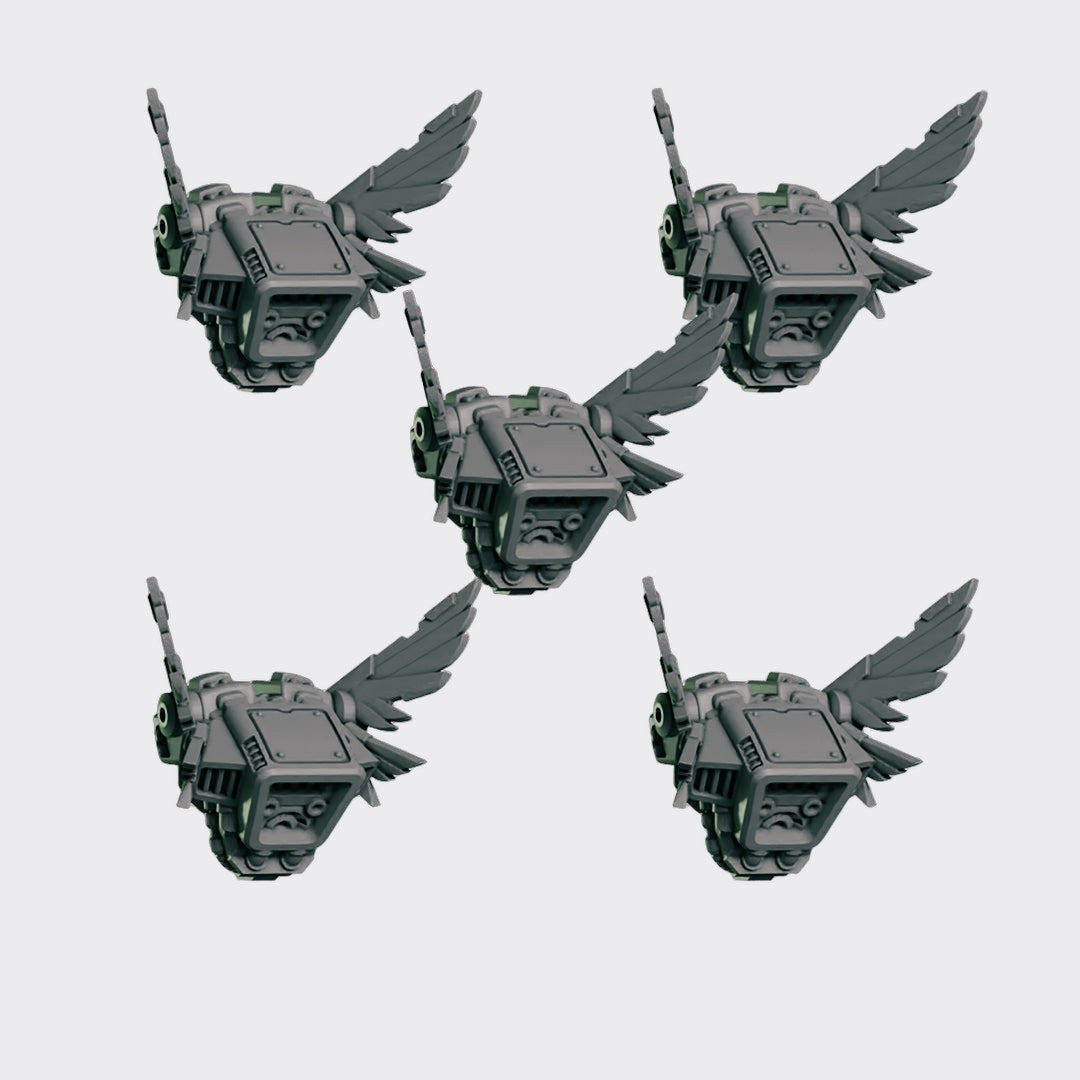 JetPack Eternal Pilgrims B — bits de conversión sci-fi grimdark de Greytide Studio, resina 32mm sin pintar
