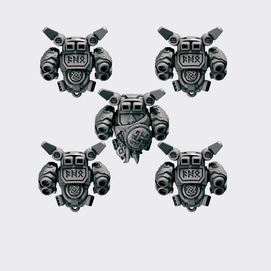 JetPack Primal Hounds B — bits de conversión sci-fi grimdark de Greytide Studio, resina 32mm sin pintar
