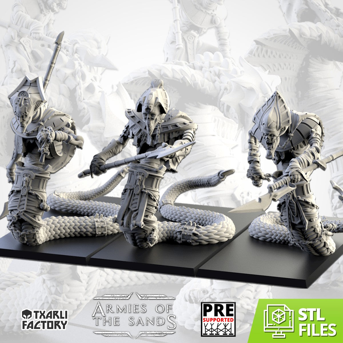 Miniatura Acechadores de Arena Reyes Funerarios resina 32mm sin pintar - Drakholm