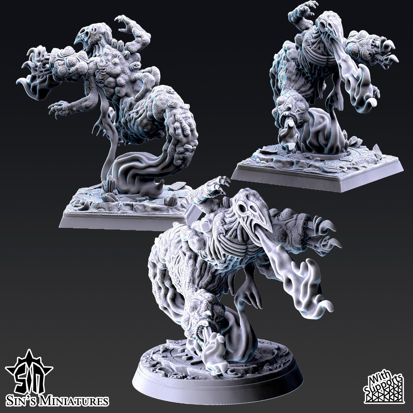 Miniatura Abrasadores del Cambio Reinos del Caos resina 32mm sin pintar - Drakholm