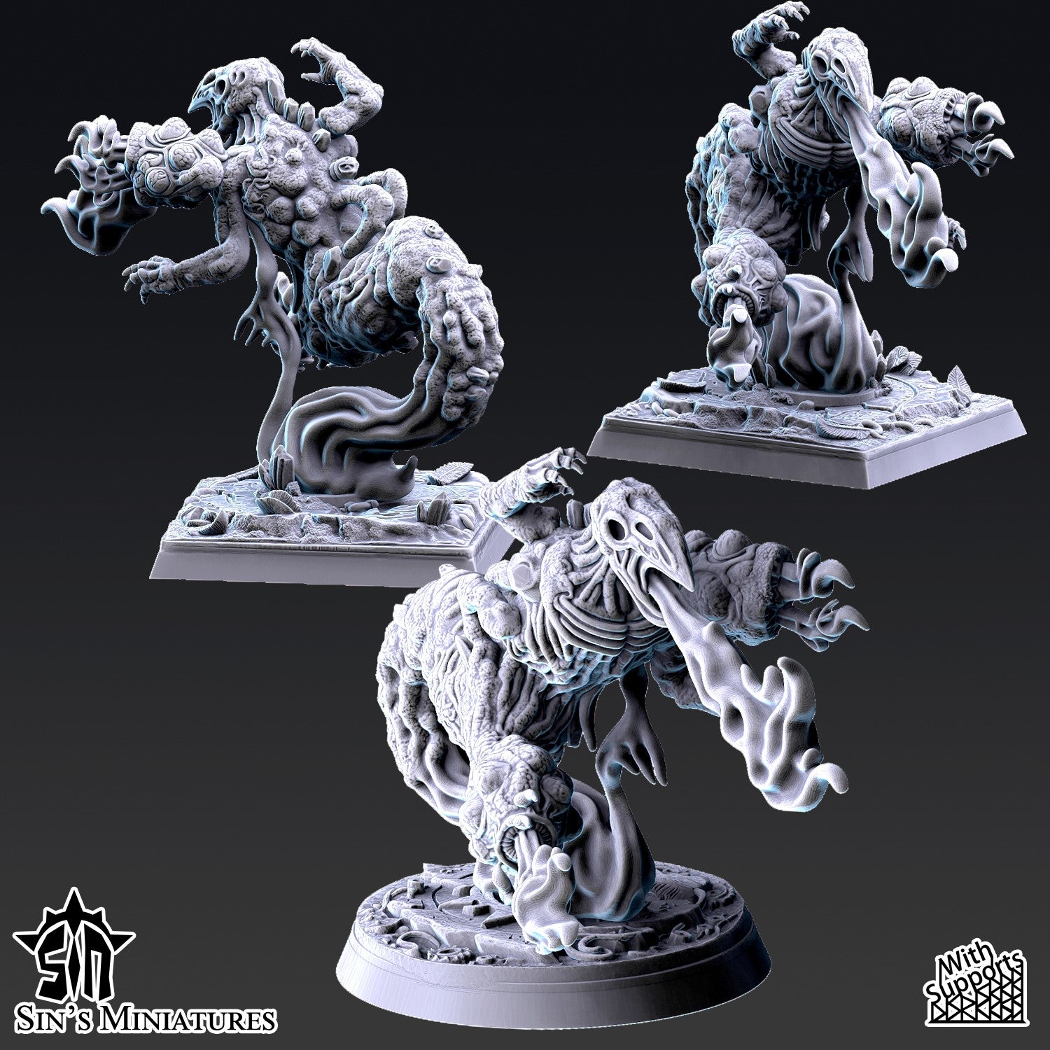 Miniatura Abrasadores del Cambio Reinos del Caos resina 32mm sin pintar - Drakholm