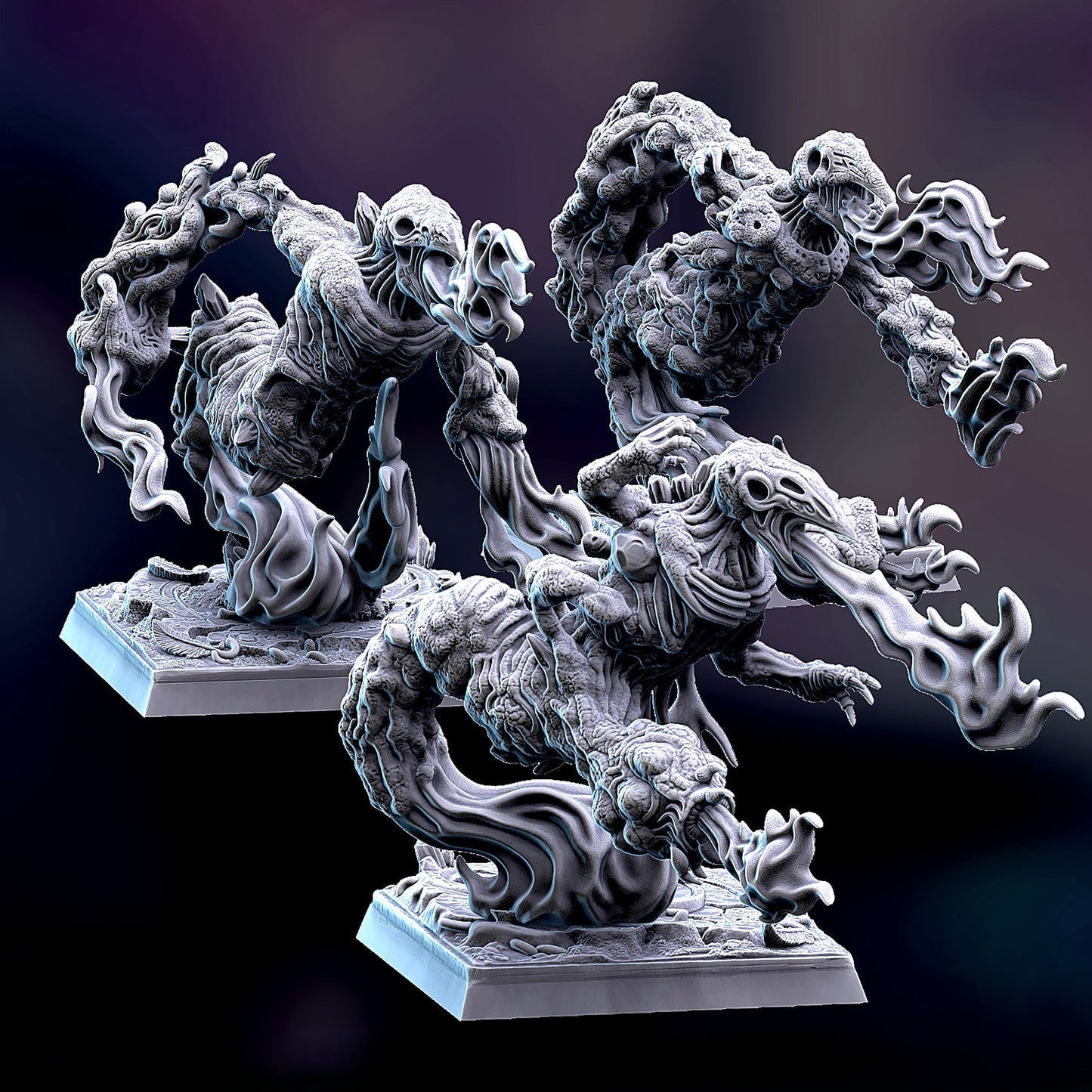 Miniatura Abrasadores del Cambio Reinos del Caos resina 32mm sin pintar - Drakholm