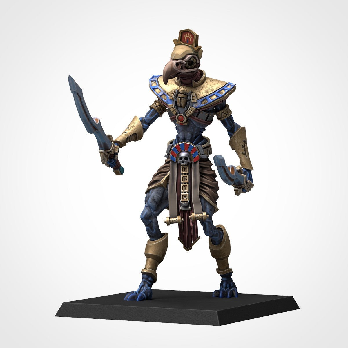 Miniatura Shabti Guardián Reyes Funerarios resina 32mm sin pintar - Drakholm