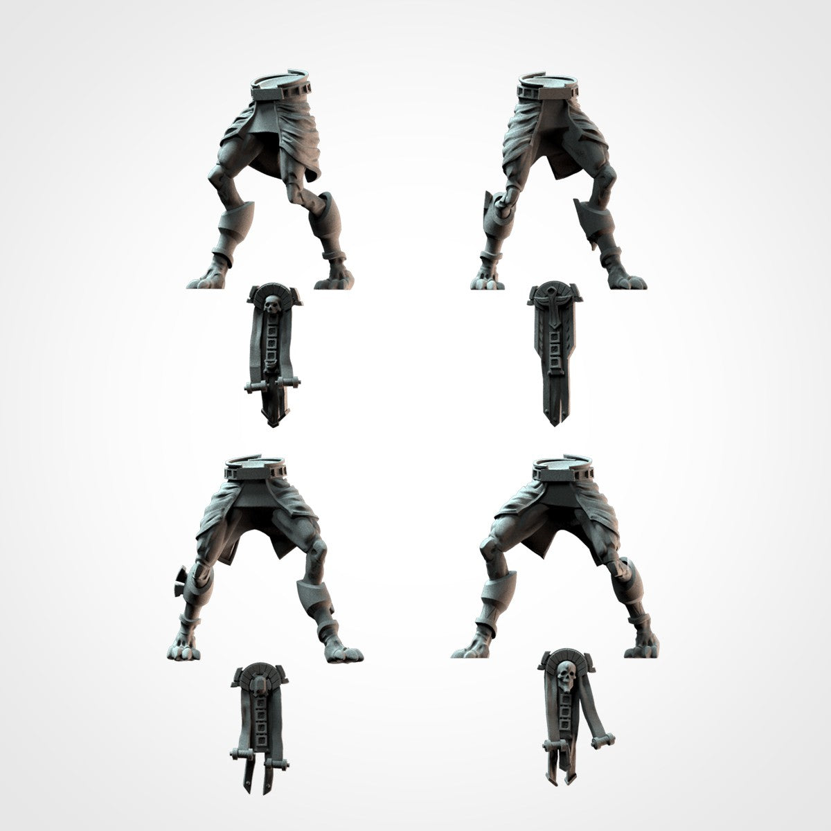 Miniatura Shabti Guardián Reyes Funerarios resina 32mm sin pintar - Drakholm