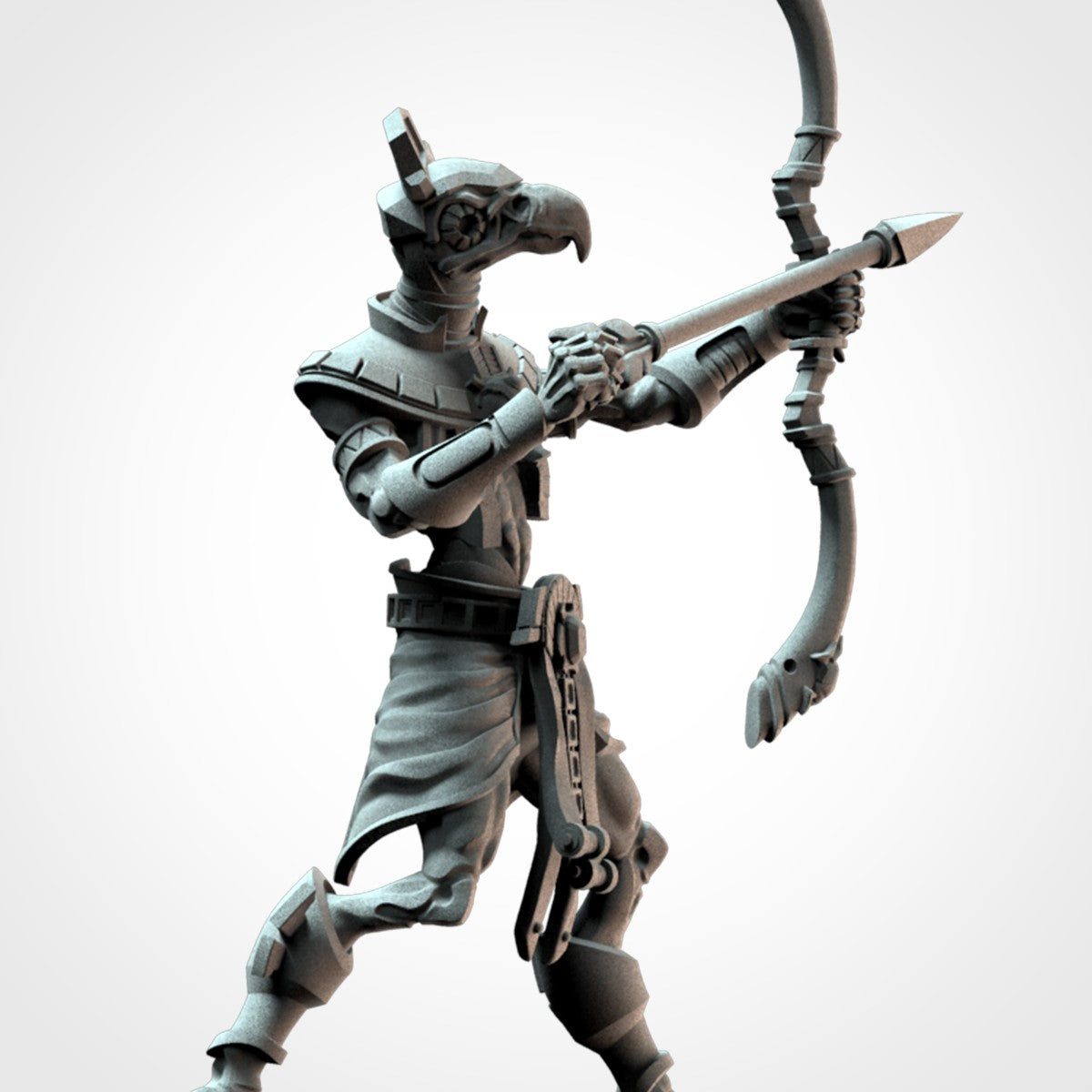 Miniatura Shabti Guardián Reyes Funerarios resina 32mm sin pintar - Drakholm