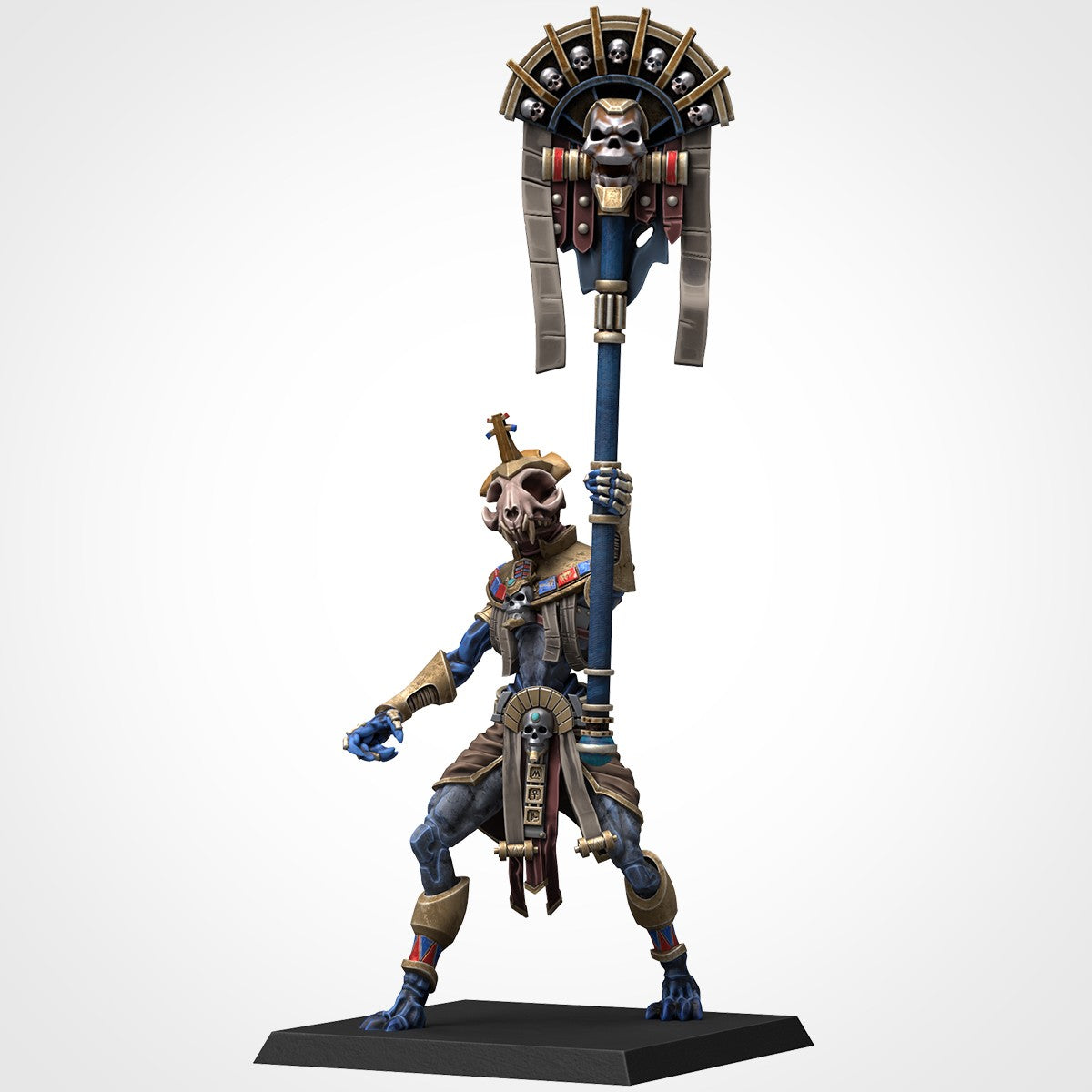 Miniatura Shabti Guardián Reyes Funerarios resina 32mm sin pintar - Drakholm