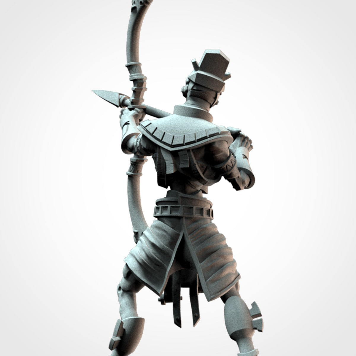 Miniatura Shabti Guardián Reyes Funerarios resina 32mm sin pintar - Drakholm