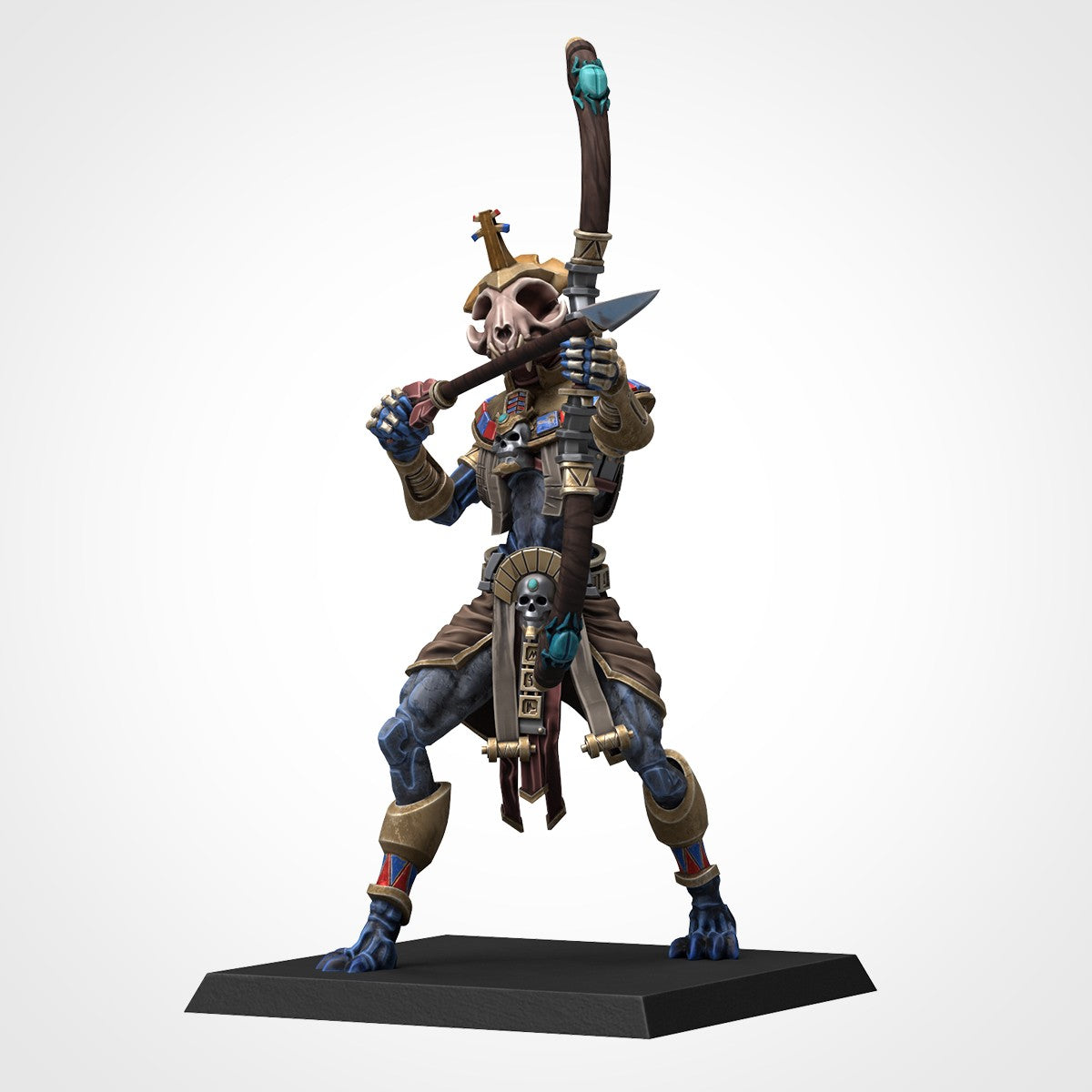 Miniatura Shabti Guardián Reyes Funerarios resina 32mm sin pintar - Drakholm