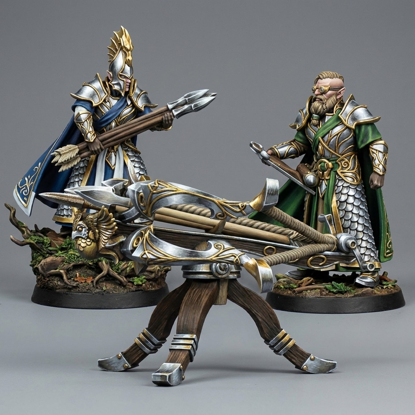 Miniatura Ballista de los elfos de plata Altos Elfos resina 32mm sin pintar - Drakholm