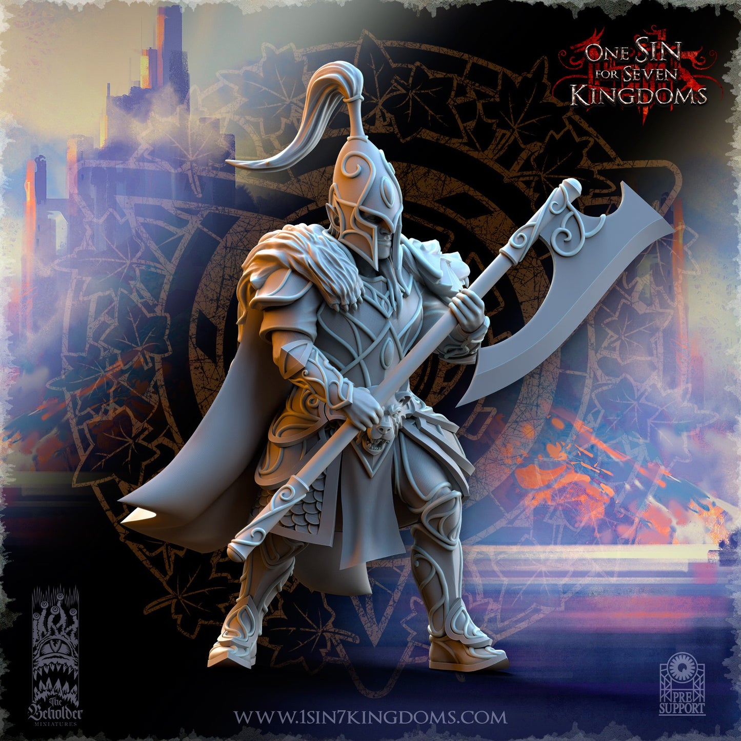 Miniatura Guardianes del Oso Altos Elfos resina 32mm sin pintar - Drakholm