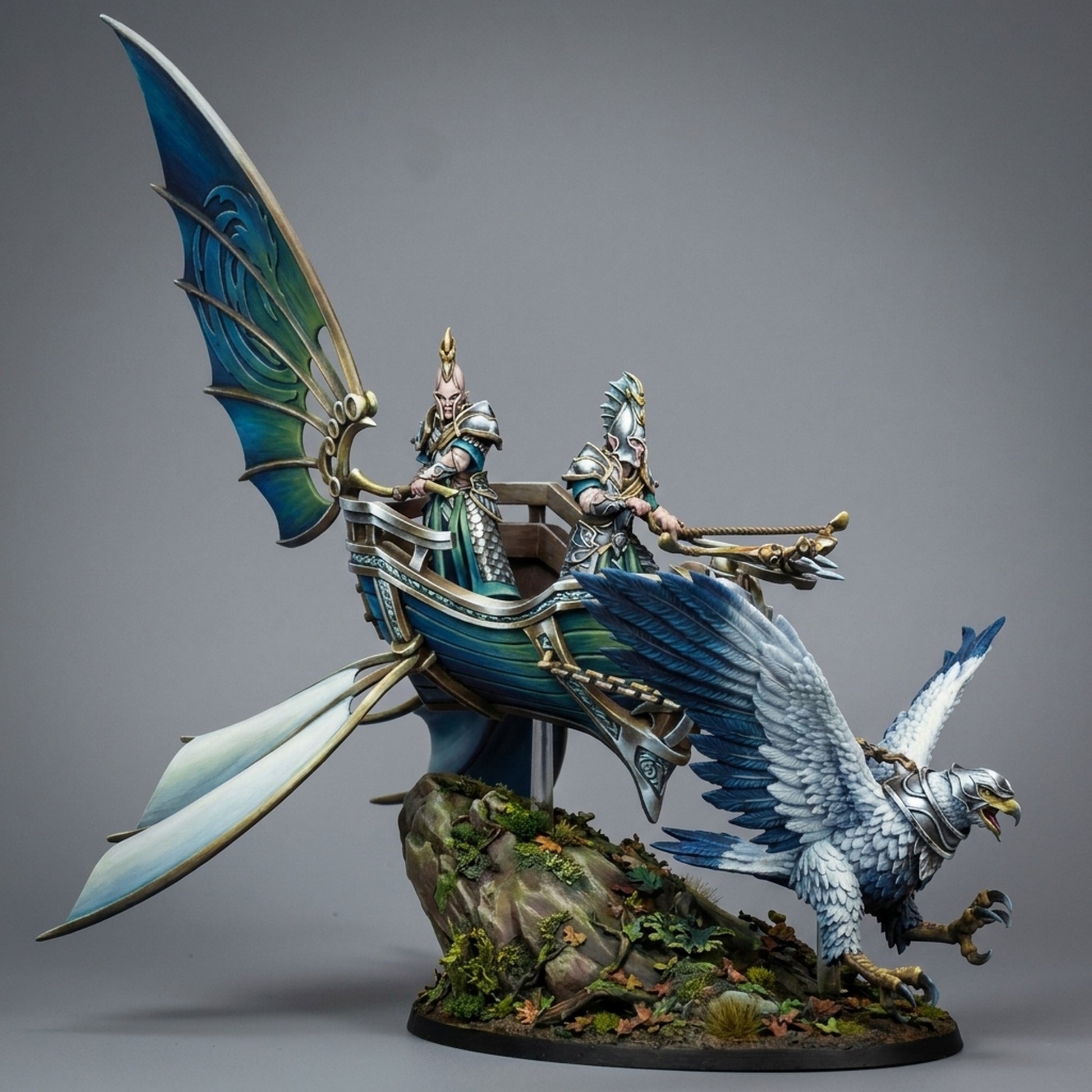 Miniatura Carro del águila real Altos Elfos resina 32mm sin pintar - Drakholm