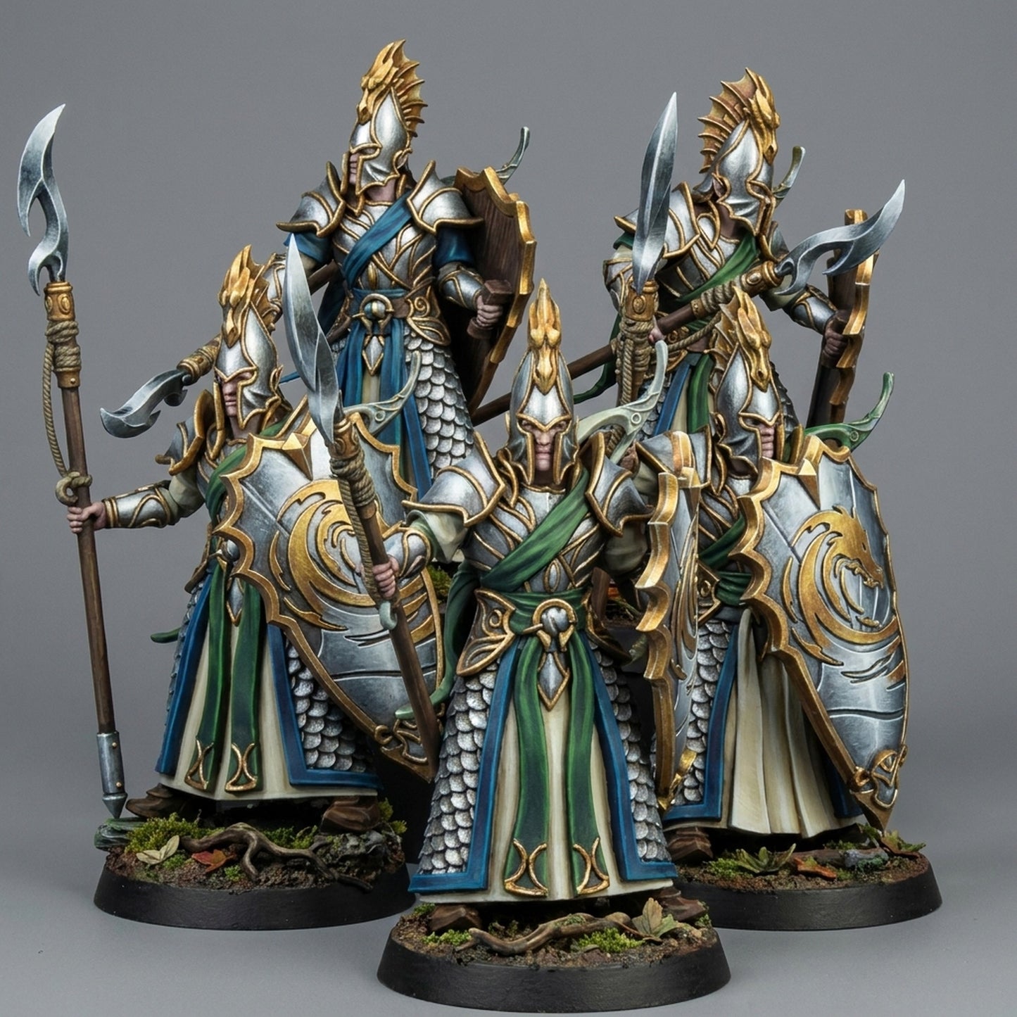 Miniatura Milicia costera de Ilithien Altos Elfos resina 32mm sin pintar - Drakholm