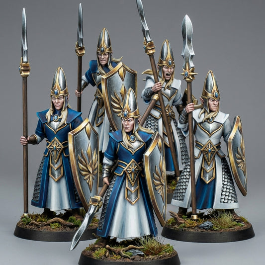 Miniatura Milicia del reino Altos Elfos resina 32mm sin pintar - Drakholm