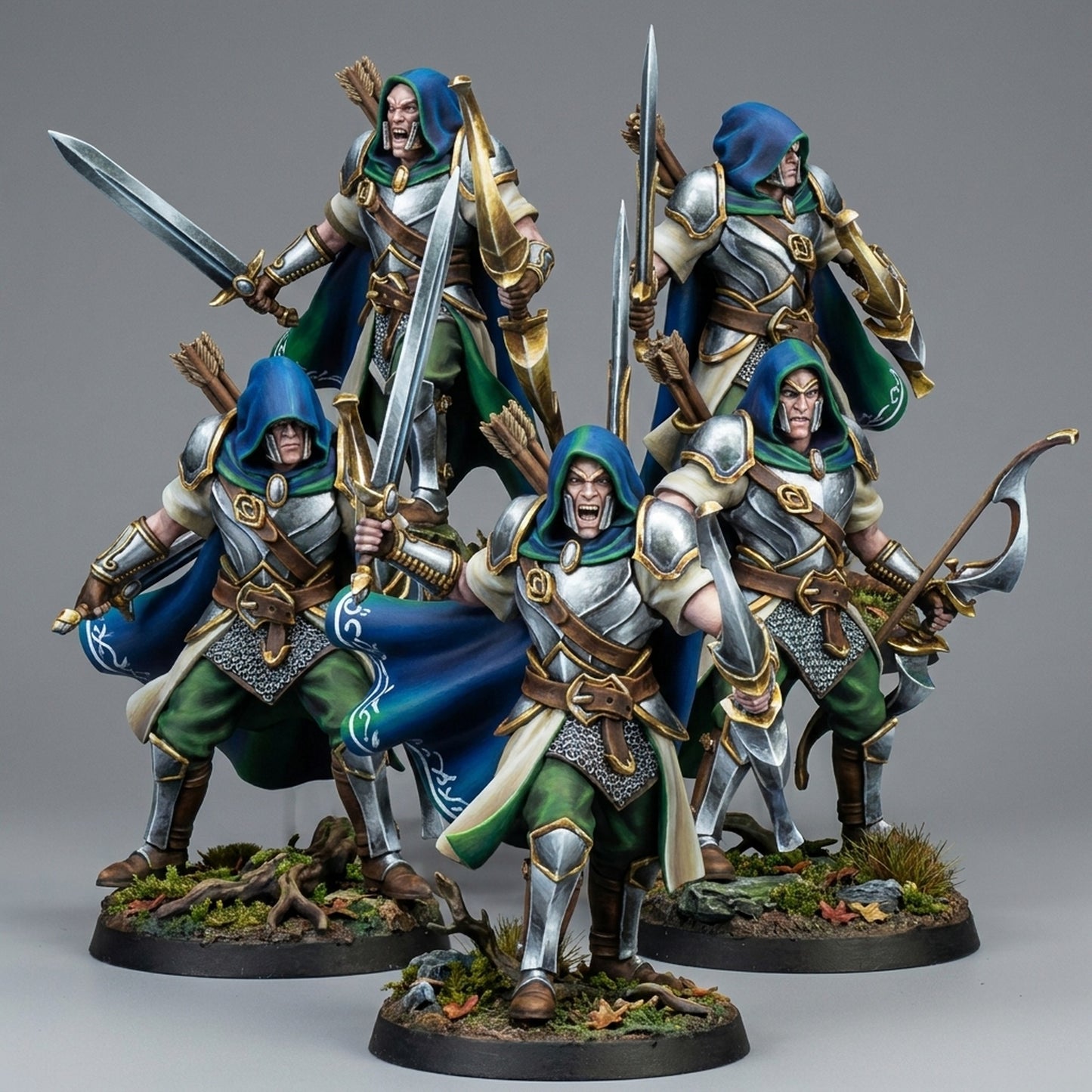 Miniatura Sombras de Ashur Altos Elfos resina 32mm sin pintar - Drakholm