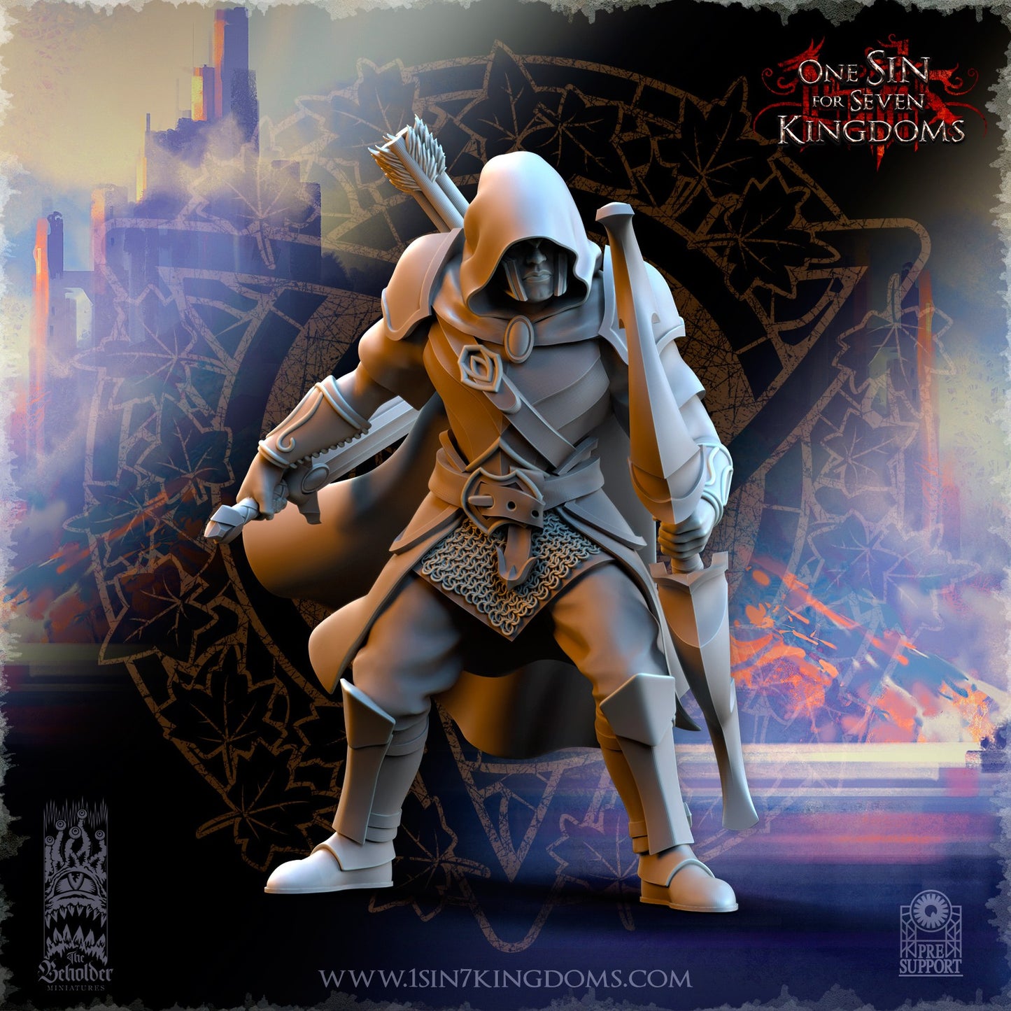 Miniatura Sombras de Ashur Altos Elfos resina 32mm sin pintar - Drakholm