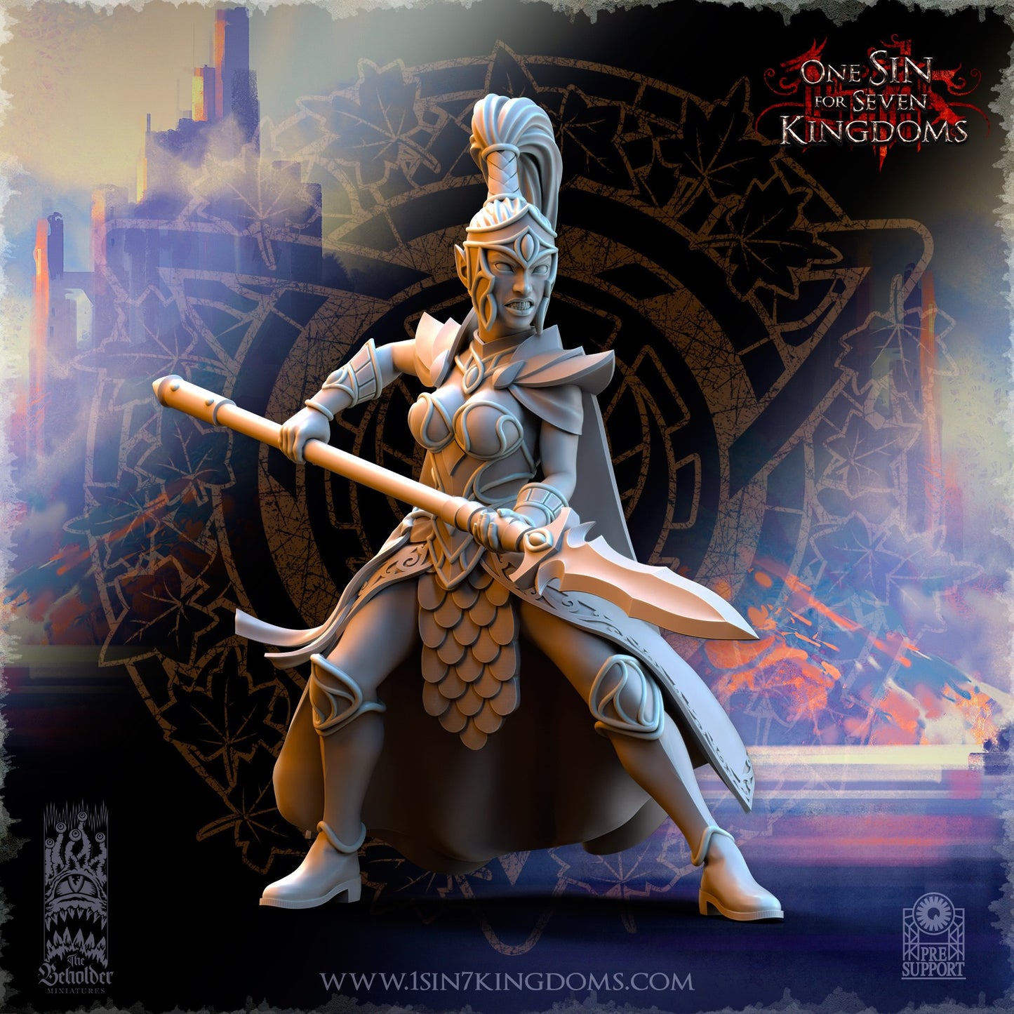 Miniatura Pretorianas de la hermandad Altos Elfos resina 32mm sin pintar - Drakholm