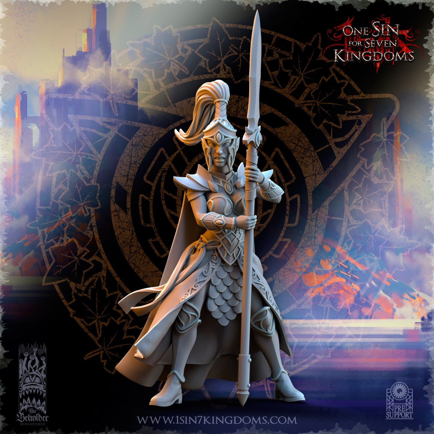 Miniatura Pretorianas de la hermandad Altos Elfos resina 32mm sin pintar - Drakholm