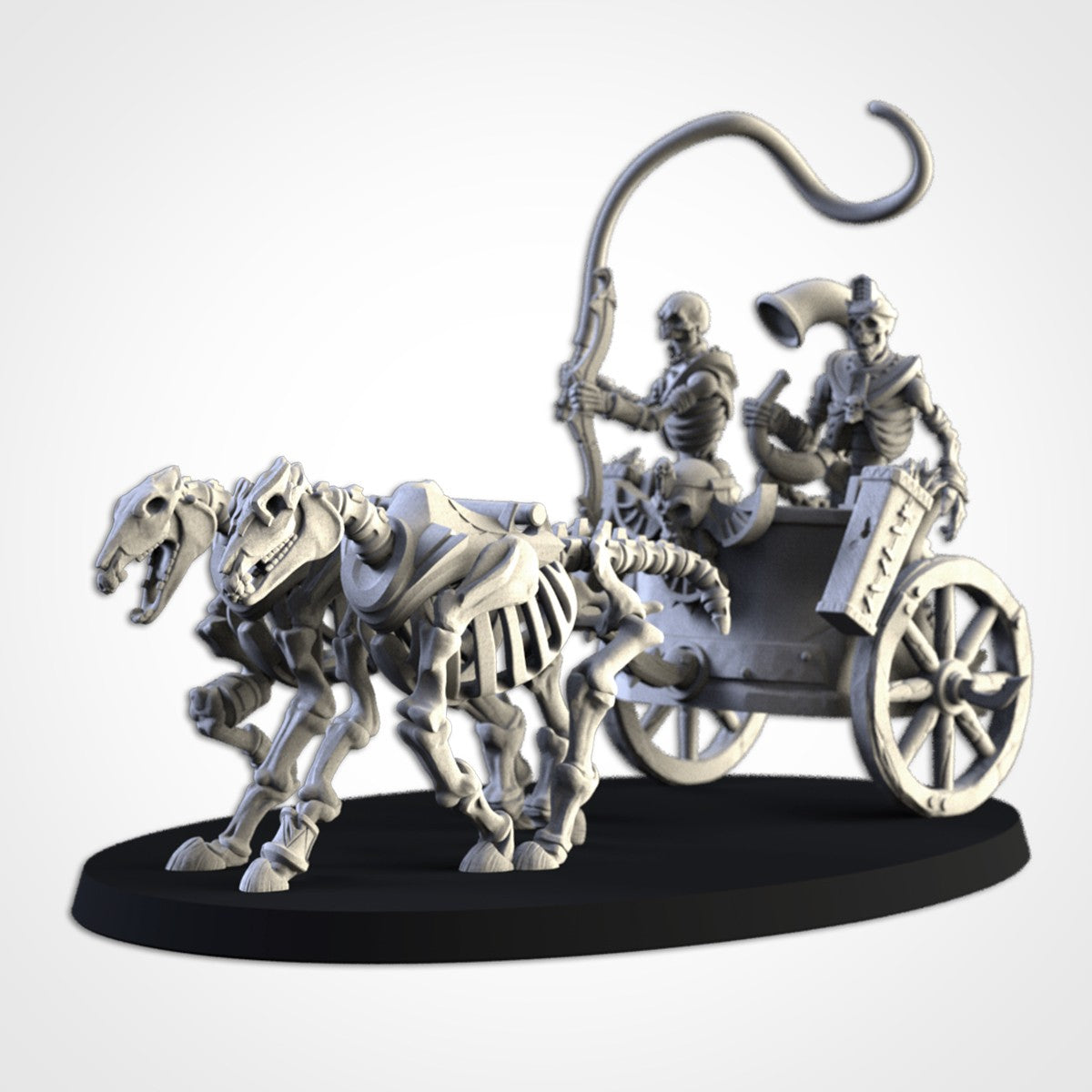 Miniatura Carros de Guerra Esqueléticos Reyes Funerarios resina 32mm sin pintar - Drakholm