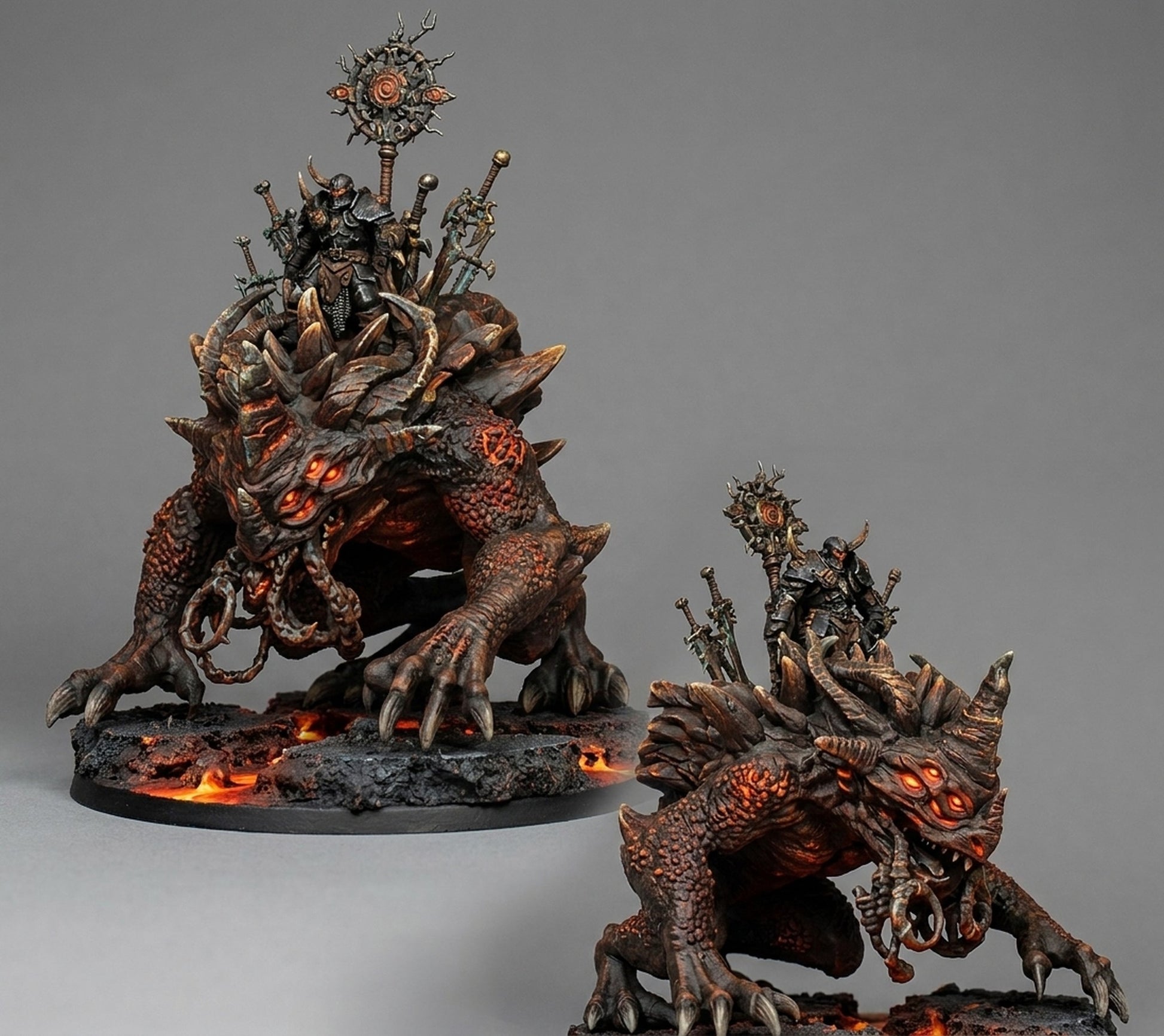 Miniatura La Bestia de la Matanza Reinos del Caos resina 32mm sin pintar - Drakholm
